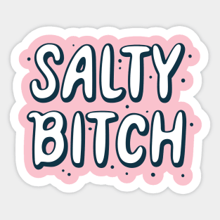 Salty Bitch Typography Design Sticker